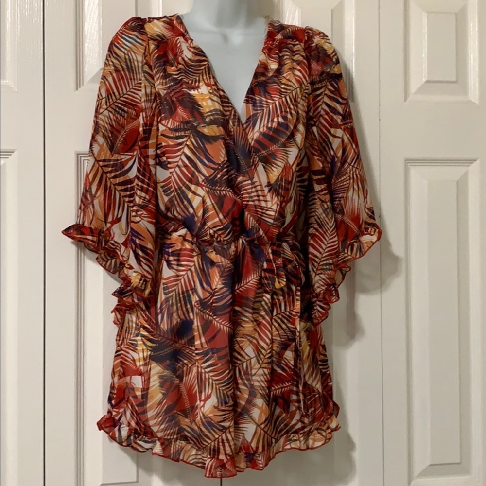 Bailey Blue Small Ruffled Romper